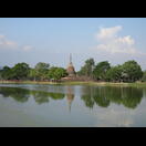 Der See um Wat Sa Si in Sukhothai